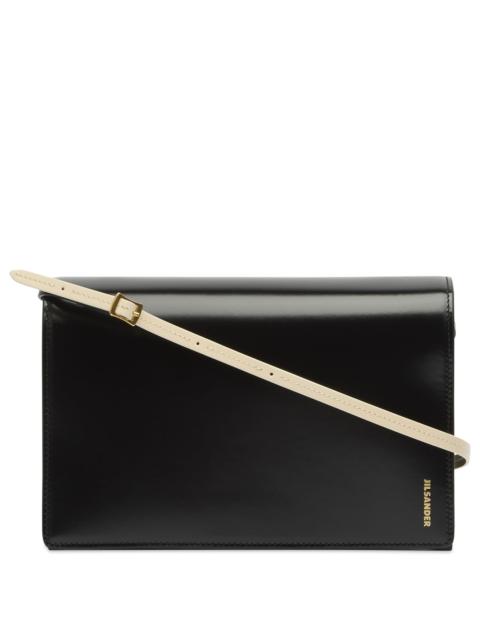 Jil Sander Jil Sander File SM Leather Shoulder Bag