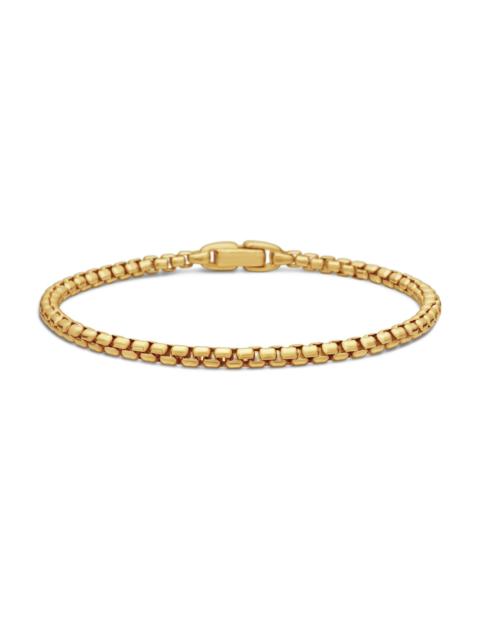 DAVID YURMAN Men's Box Chain Bracelet in 18K Yellow Gold 3.4mm - Gold