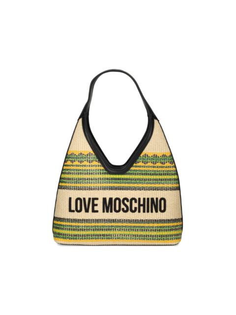 Moschino striped shoulder bag