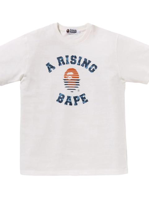 A BATHING APE® A Rising White Tee "Blue / Orange" 1L70 109 005 BLUE ORANGE