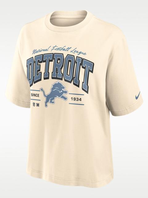 Nike Detroit Lions Vintage Mod Boxy Women's Nike NFL T-Shirt