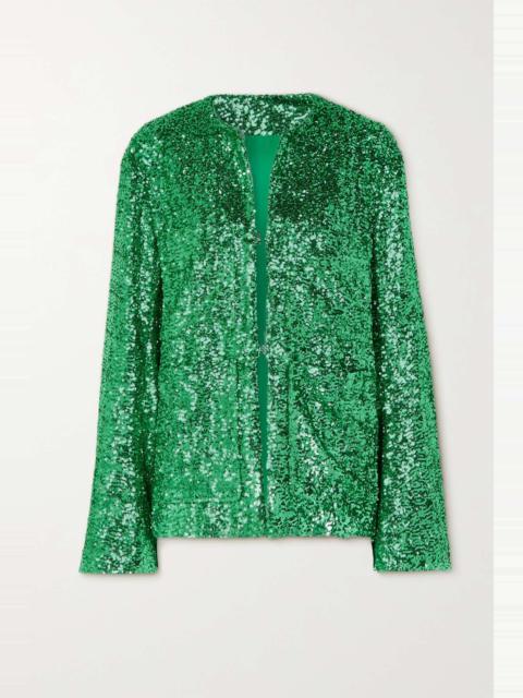 THE ATTICO Manon sequined crepe jacket