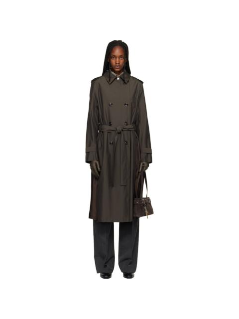 Our Legacy Brown Origami Trench Coat