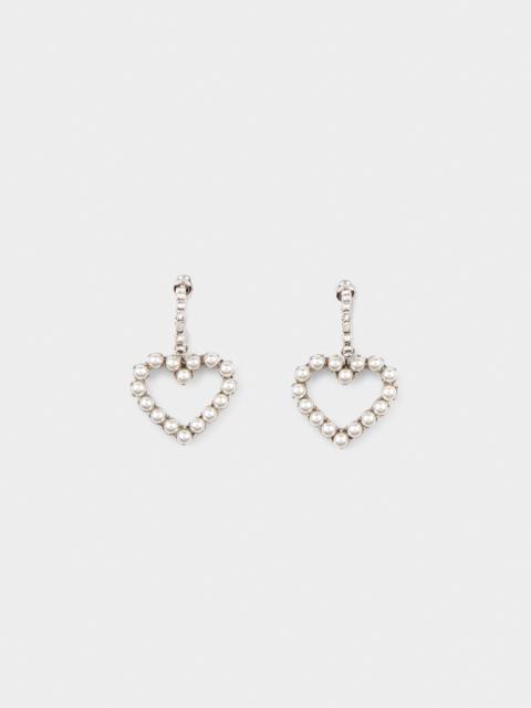 Roger Vivier Love Pearls Strass Earrings