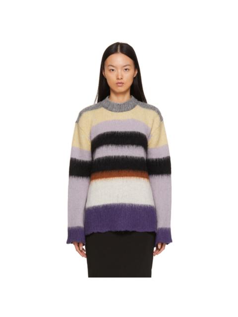 Marc Jacobs Multicolor 'The Brushed Striped Sweater' Sweater