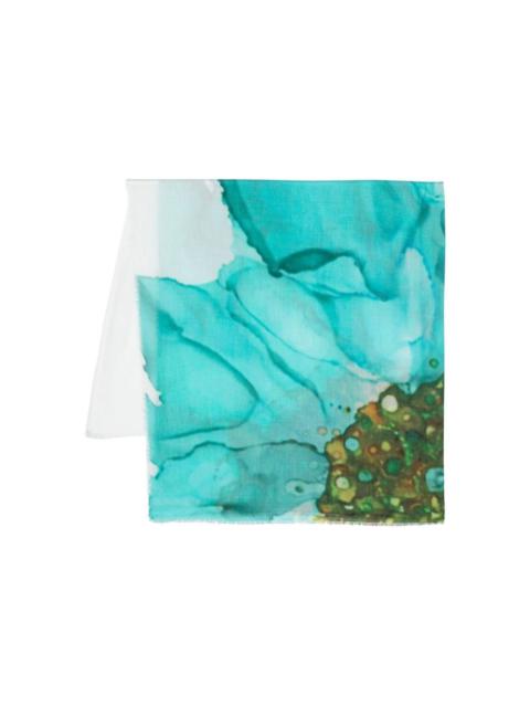 Faliero Sarti Tiffany watercolour floral-print scarf