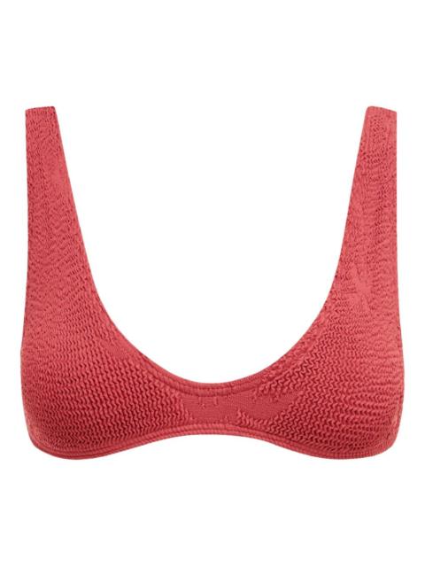 bond-eye palm-print scout bikini top