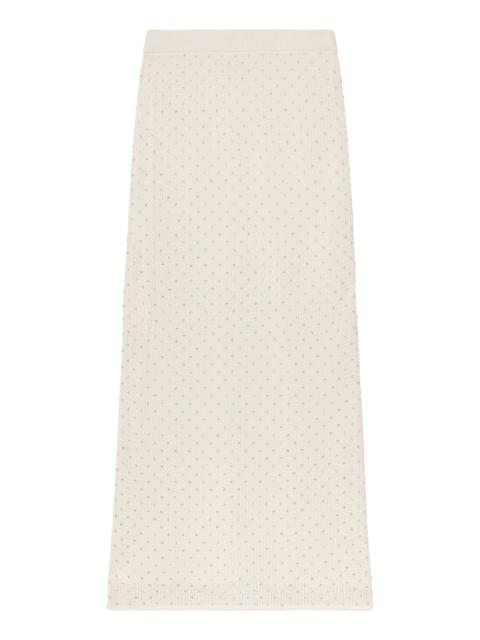 A.L.C. Rina Knit Embellished Midi Skirt