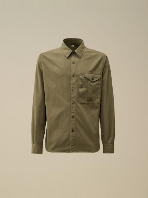 Emerized Popeline Buttoned Shirt