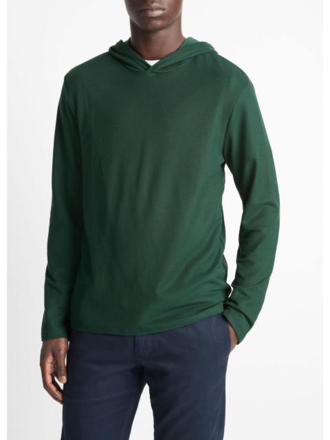 Vince Pima Cotton Piqué Hoodie