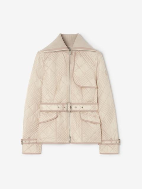Burberry Micro Check-stitch Nylon Abbeydale Jacket