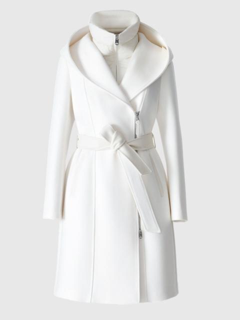 MACKAGE SHIA-SLB 2-in-1 double-face wool coat with removable bib