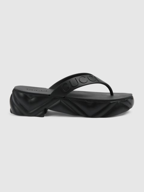 GUCCI Women's thong platform sandal