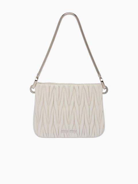 Miu Miu Miu Sassy matelassé nappa leather handbag