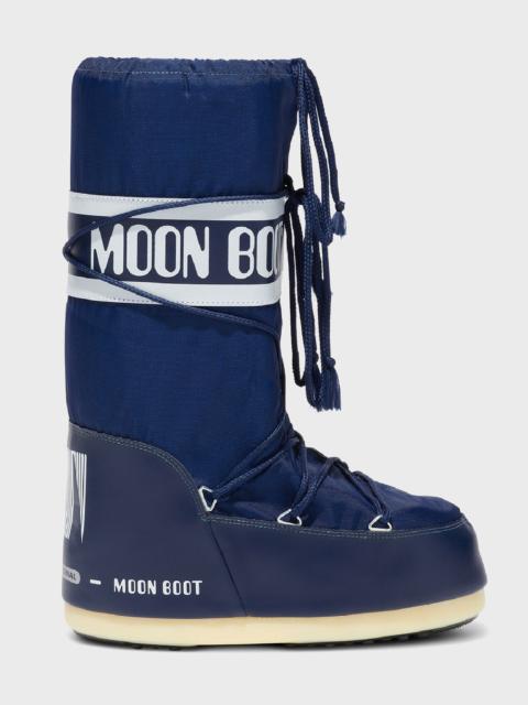 MOON BOOT Nylon Lace-Up Snow Boots
