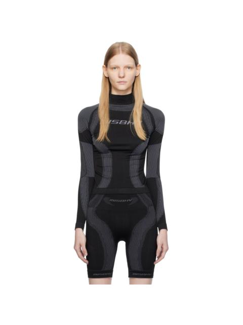 MISBHV Black Jacquard Sport Top