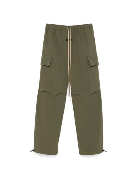 drawstring-waist cargo pants