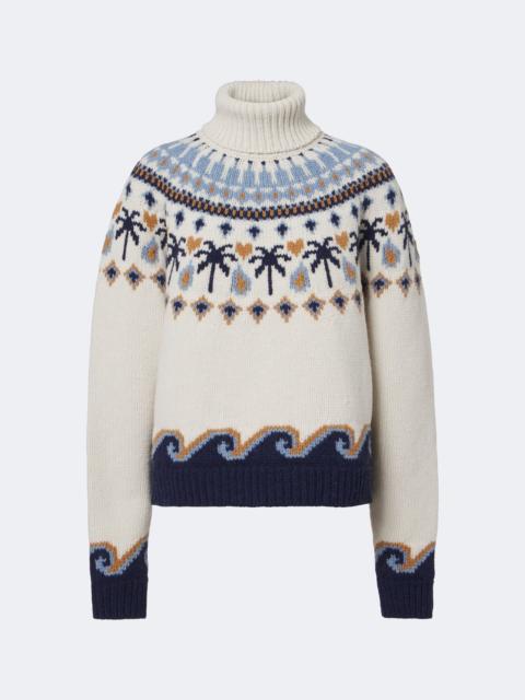 Alanui Sweet Winter virgin wool turtleneck sweater