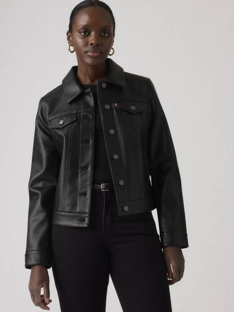 Levi's FAUX LEATHER TRUCKER JACKET