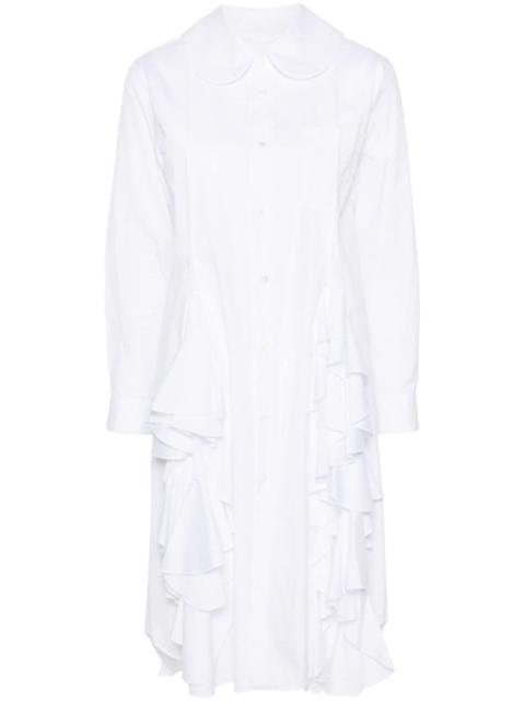 Comme des Garçons Comme des Garçons ruffled bib-collar midi dress
