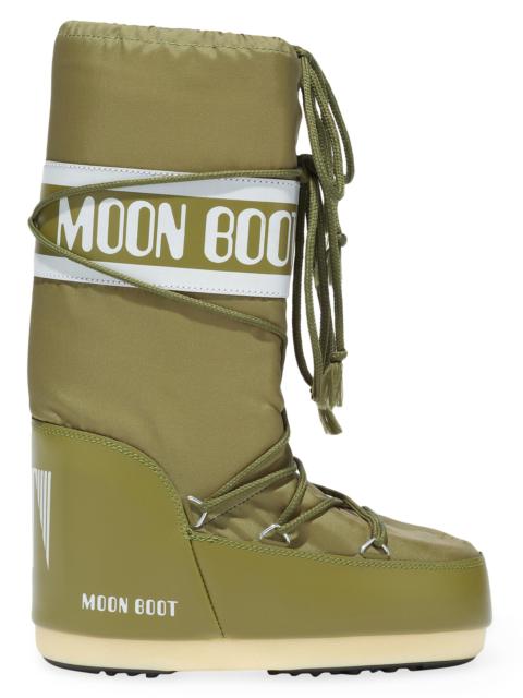 MOON BOOT Unisex Unisex Icon Nylon Boots - Kaki