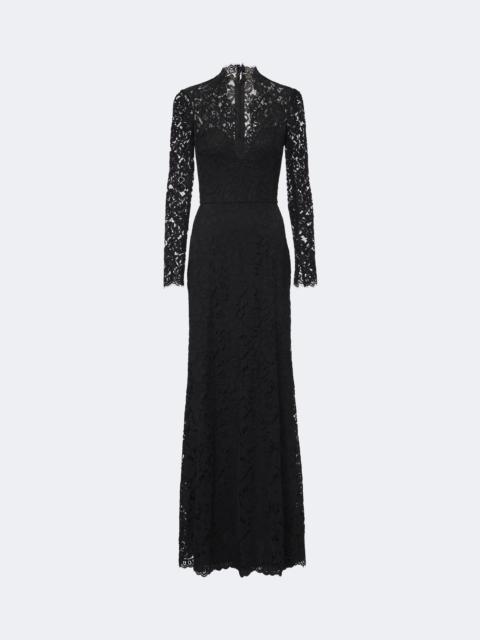 Monique Lhuillier Lace cotton-blend bustier gown
