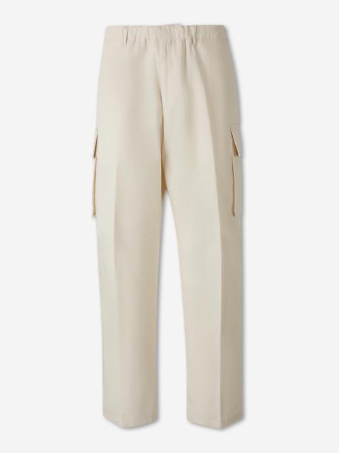LARDINI STRAIGHT LEG TROUSERS CARGO