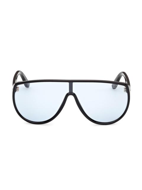 TOM FORD Women's Achilles Shield Eyeglasses - Black Blue
