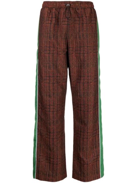 Ahluwalia check-pattern straight-leg trousers