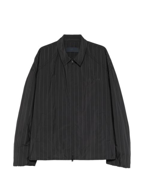 JUUN.J pinstriped zip jacket