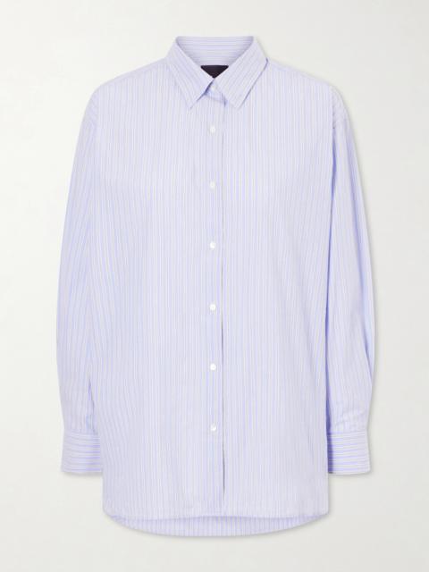 NILI LOTAN Yorke Striped Cotton Shirt