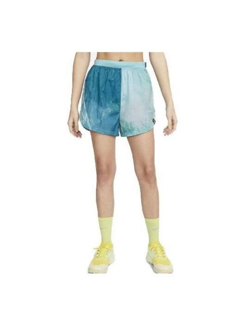 Nike (WMNS) Nike Dri-FIT Repel Mid-Rise 3 Brief-Lined Trail Running Shorts with Pockets 'Blue Teal' DX102
