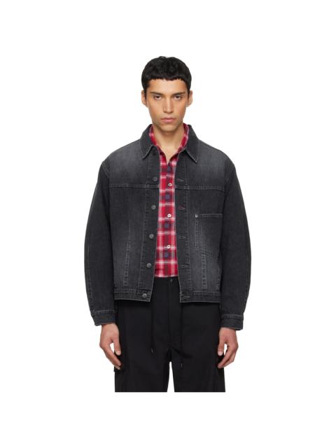 NEEDLES Black Darts Bottom Denim Jacket