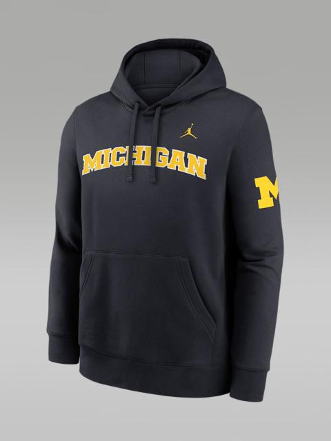 Jordan Michigan Sideline Club Men's Nike Jordan Brand Pullover Hoodie