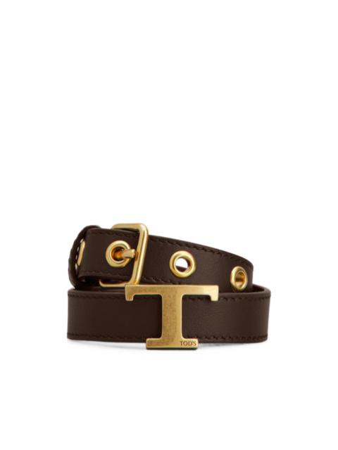 Tod's T-string double-wrap bracelet