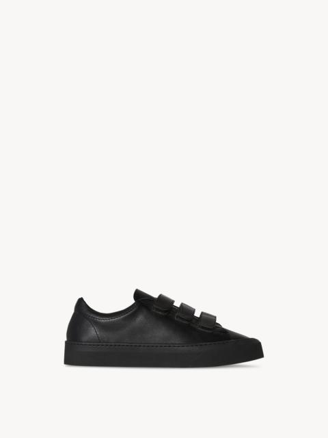 The Row Mary H Strappy Sneaker in Leather