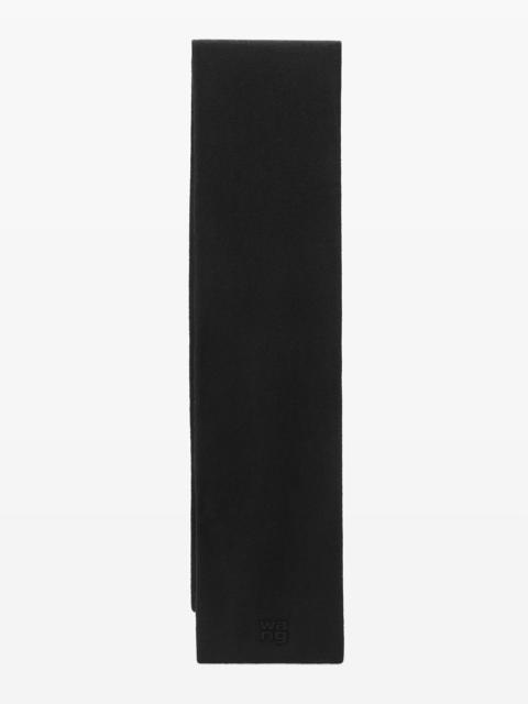 Alexander Wang logo scarf in soft stretch wool