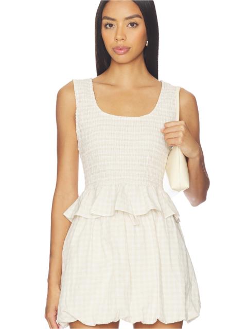 onia Air Linen Smocked Tank Top