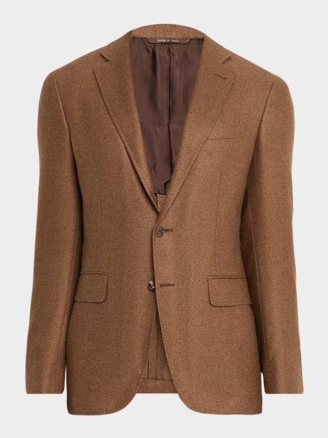 Canali Men's Cashmere and Silk Notch Lapel Blazer