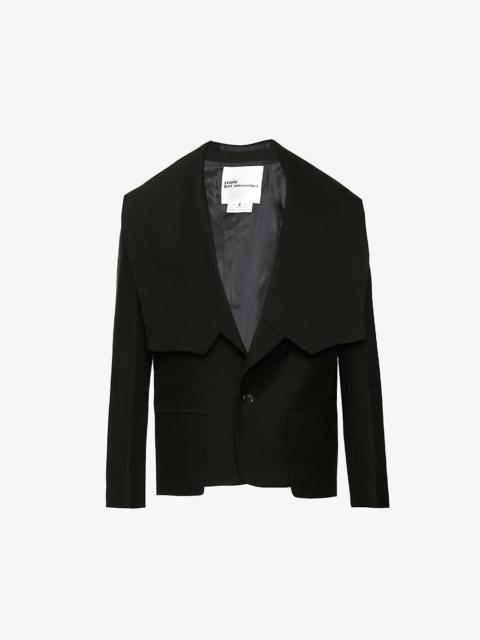Noir Kei Ninomiya M5 single-breasted regular-fit wool-blend blazer
