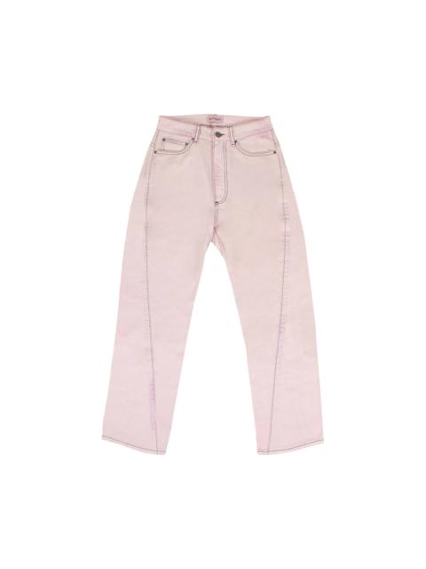 Palm Angels Palm Angels Curved Seam Jeans Pants 'Pink'