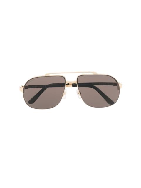 pilot-frame style sunglasses
