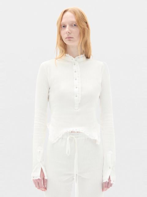 Ann Demeulemeester Nancine Long Sleeve Serafino Top
