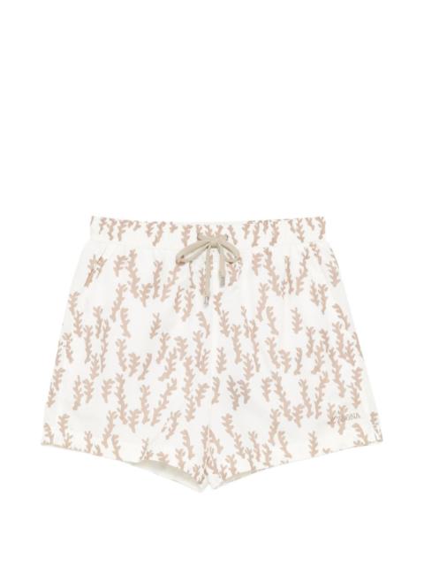 ZEGNA printed drawstring swim shorts