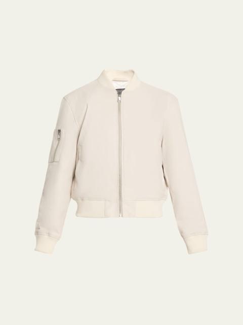 SPRWMN Leather Classic Bomber Jacket