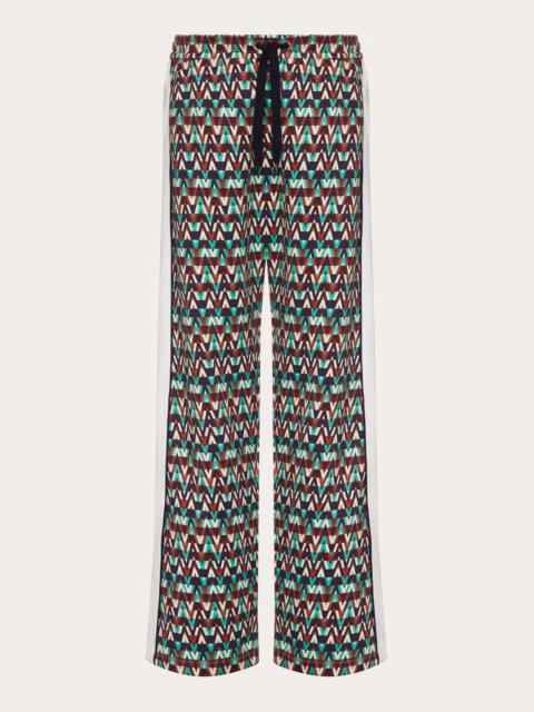 Valentino PANTS WITH OPTICAL VALENTINO PRINT