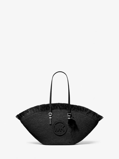MICHAEL KORS Isa Large Hand-Crocheted Fan Tote Bag