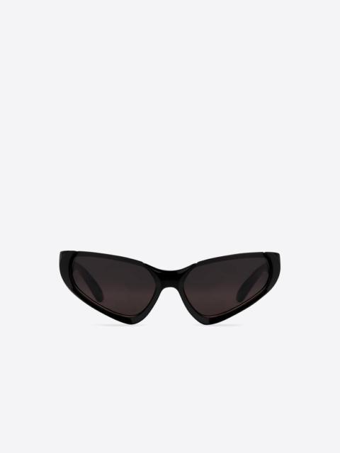 Xpander Rectangle Sunglasses  in Black
