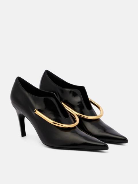 Jil Sander Embellished leather pumps