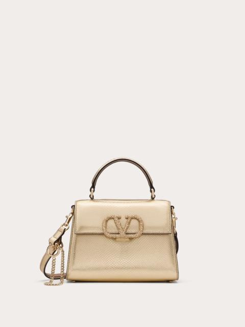 SMALL VALENTINO GARAVANI VSLING HANDBAG IN METALLIC KARUNG